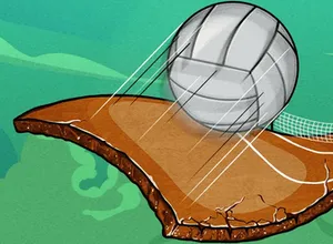 كرة الطائرة الإلكترونية